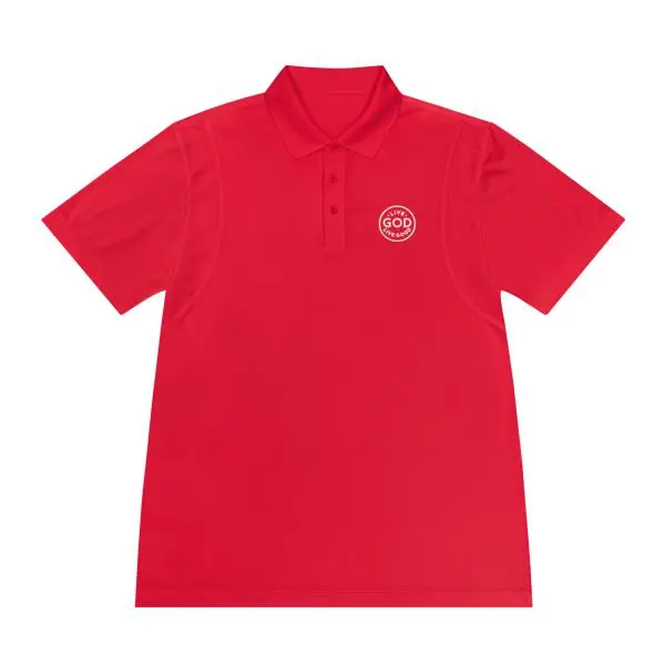LIVE GOD LIVE GOOD Men's Sport Polo Shirt TM - Image 15