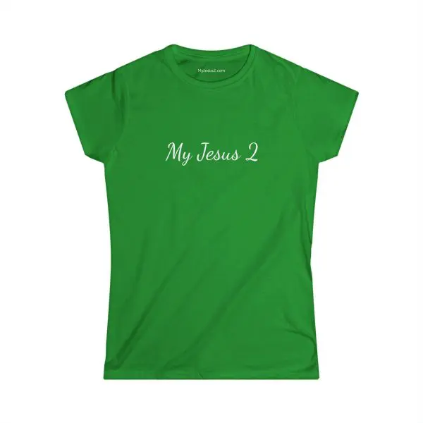 A Women's Softstyle Tee My Jesus 2 w/ White Letters TM - Image 10