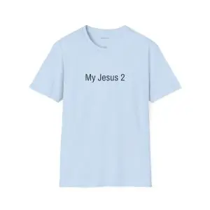 My Jesus 2 Unisex Softstyle T-Shirt Black Letters TM