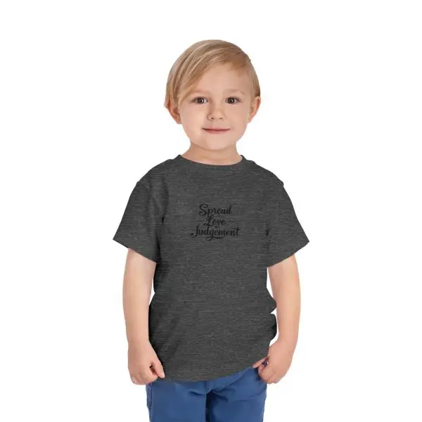 Toddler Short Sleeve Tee Spread Love Not Judgement TM - Image 20