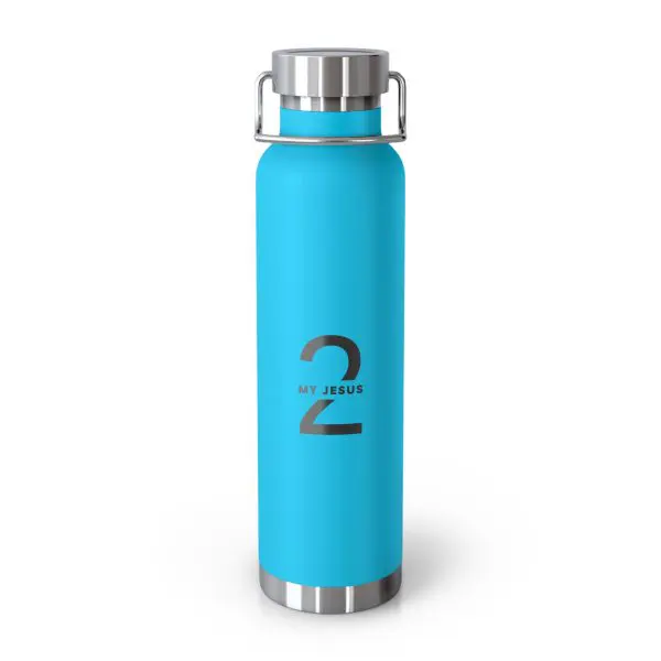Copper Vacuum Insulated Bottle, 22oz My Jesus 2 Logo TM - Image 9