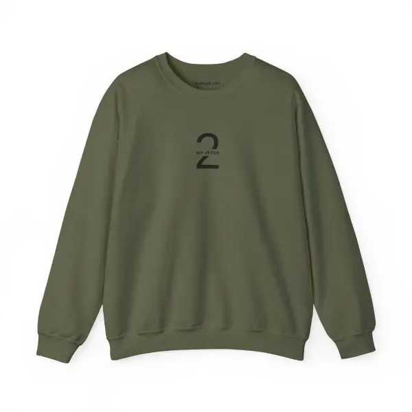 Unisex Heavy Blend Crewneck Sweatshirt My Jesus 2 Logo TM - Image 17