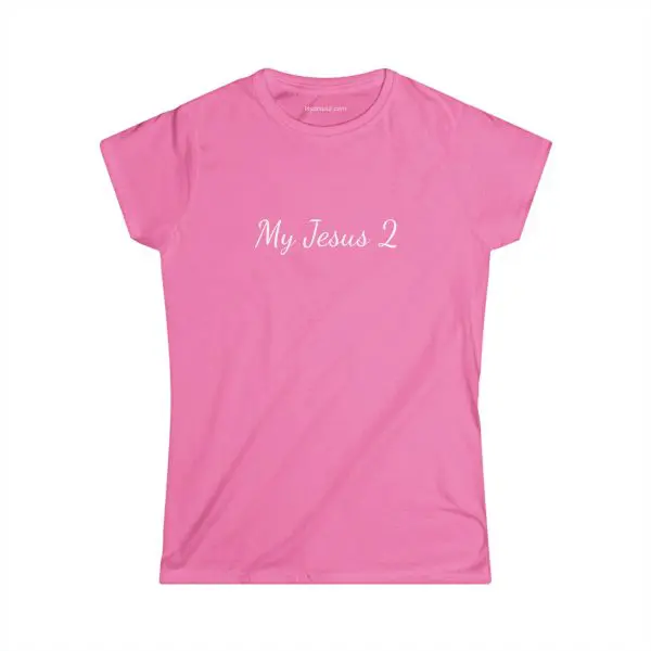 A Women's Softstyle Tee My Jesus 2 w/ White Letters TM - Image 28