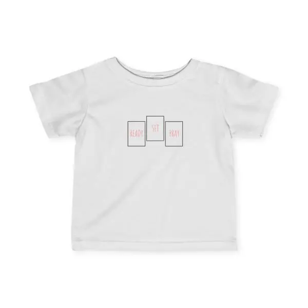 Infant Fine Jersey Tee READY SET PRAY TM - Image 3