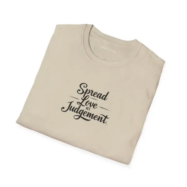 Spread Love Not Judgement Unisex Softstyle T-Shirt TM - Image 4