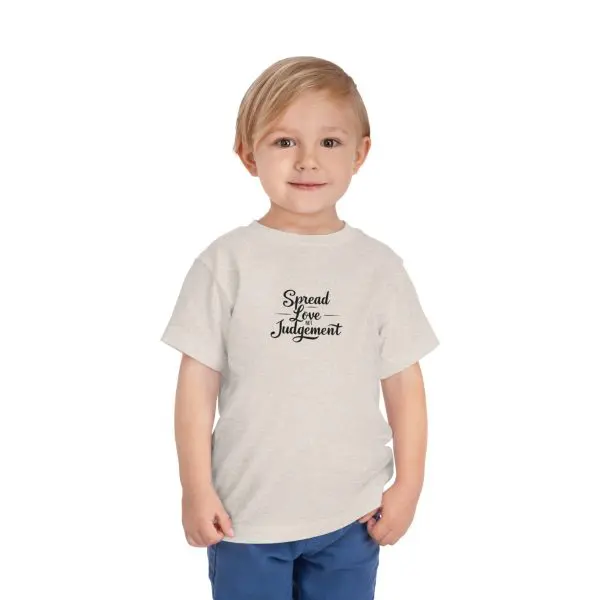 Toddler Short Sleeve Tee Spread Love Not Judgement TM - Image 6