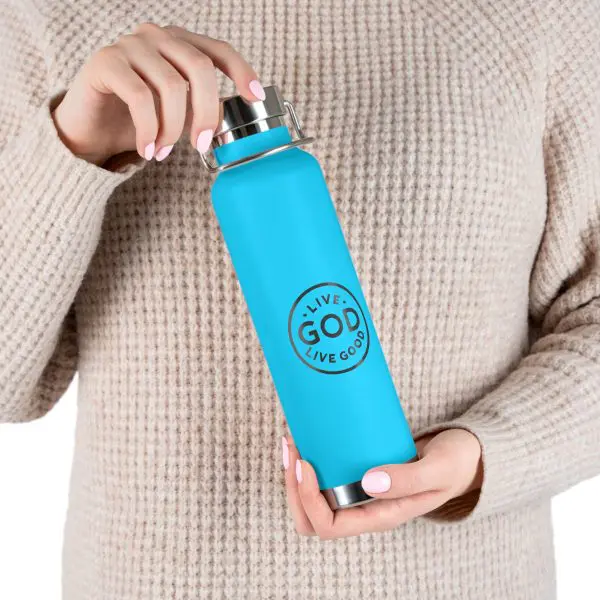 Copper Vacuum Insulated Bottle, 22oz LIVE GOD LIVE GOOD TM - Image 14