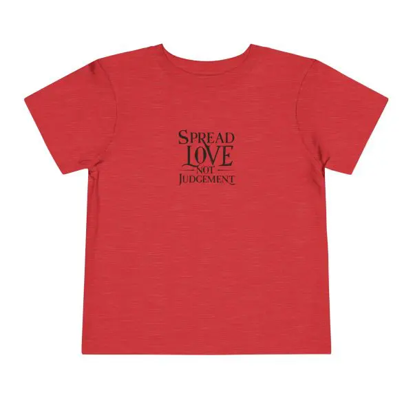 Toddler Short Sleeve Tee Spread Love Not Judgement TM - Image 10