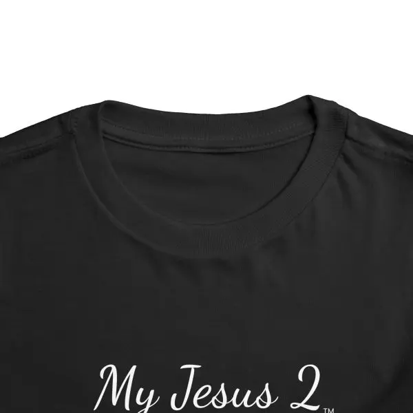 My Jesus 2 Toddler Short Sleeve Tee White Letters TM - Image 8