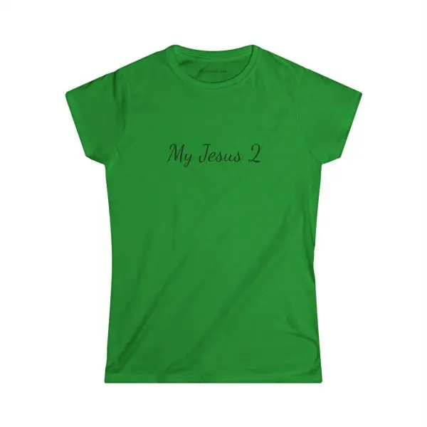 A Women's Softstyle Tee My Jesus 2 w/ Black Letters TM - Image 7