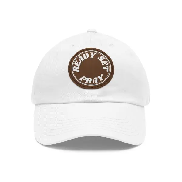 Hat with Leather Patch (Round) READY SET PRAY TM - Image 7