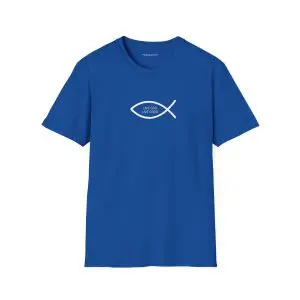 LIVE GOD LIVE GOOD Unisex Softstyle T-Shirt White Letters TM