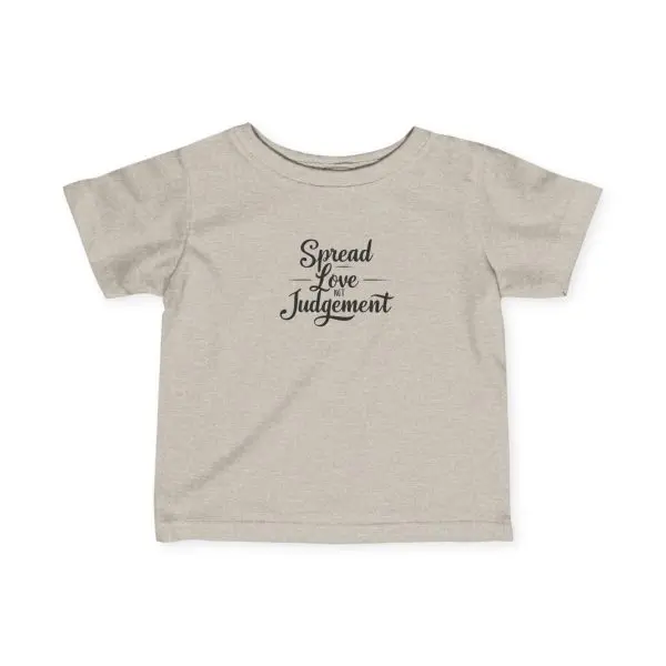 Infant Fine Jersey Tee Spread Love Not Judgement TM - Image 3