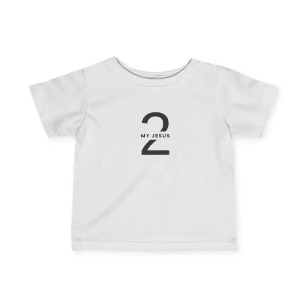 Infant Fine Jersey Tee My Jesus 2 Logo TM - Image 3