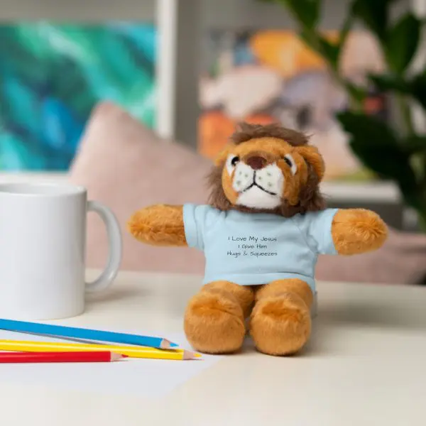 A Stuffed Animal with Tee I Love My Jesus I Give Him Hugs & Squeezes TM - Image 33