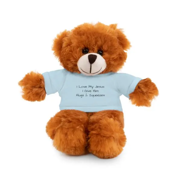 A Stuffed Animal with Tee I Love My Jesus I Give Him Hugs & Squeezes TM - Image 22