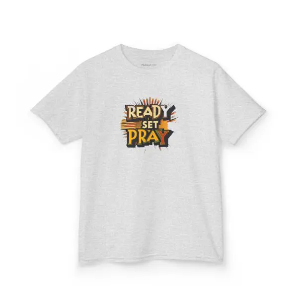 READY SET PRAY Kids Heavy Cotton Tee TM - Image 3