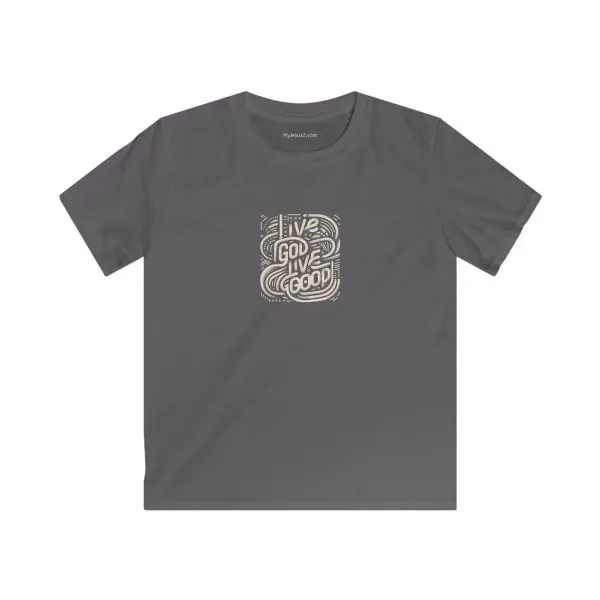 Kids Softstyle Tee LIVE GOD LIVE GOOD TM - Image 4