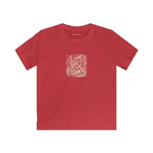 Kids Softstyle Tee LIVE GOD LIVE GOOD TM - Image 8