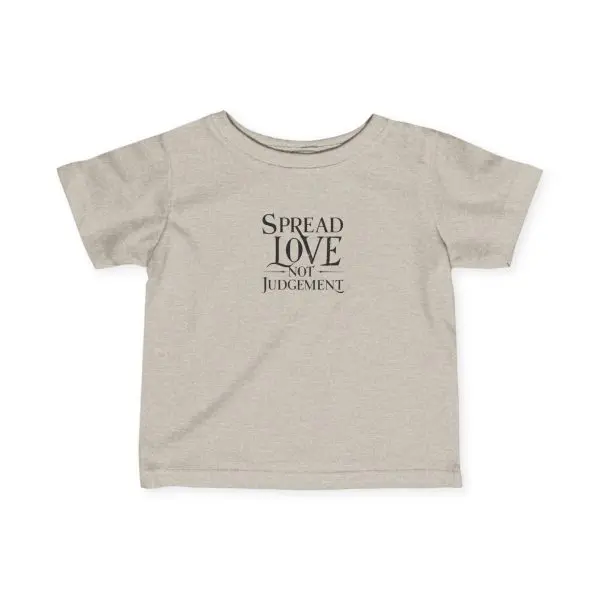Infant Fine Jersey Tee Spread Love Not Judgement TM - Image 5