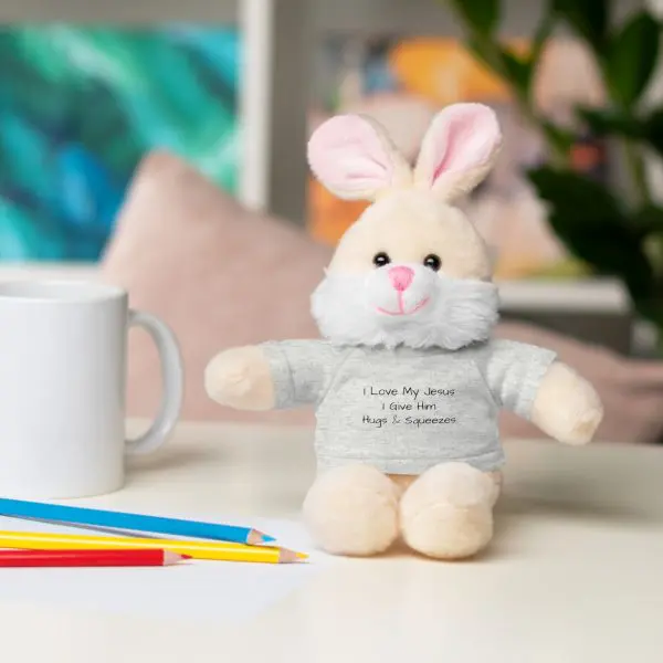 A Stuffed Animal with Tee I Love My Jesus I Give Him Hugs & Squeezes TM - Image 78