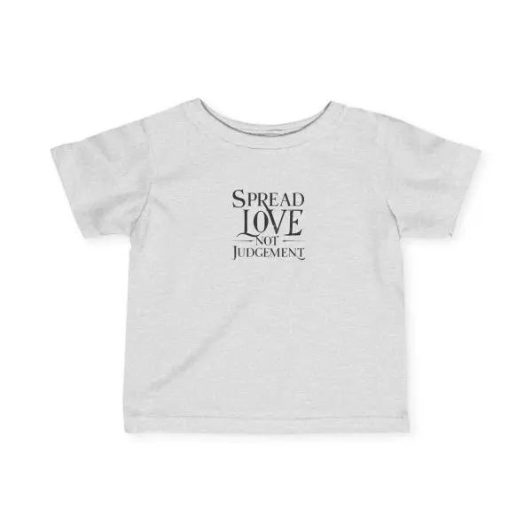 Infant Fine Jersey Tee Spread Love Not Judgement TM - Image 7