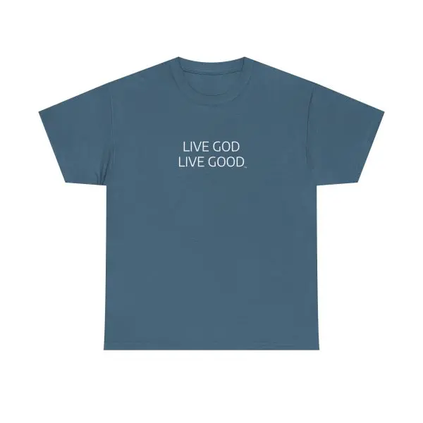 LIVE GOD LIVE GOOD Unisex Heavy Cotton Tee TM - Image 5