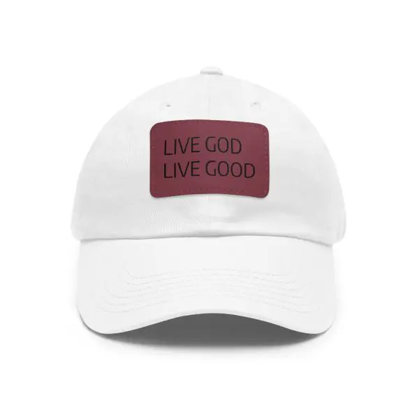 A Hat with Leather Patch (Rectangle) LIVE GOD LIVE GOOD TM - Image 53