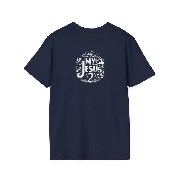 My Jesus 2 w/ Picture On Back Unisex Softstyle T-Shirt TM - Image 2