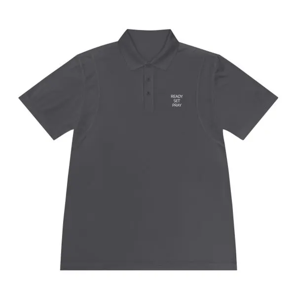 READY SET PRAY Men's Sport Polo Shirt TM - Image 4