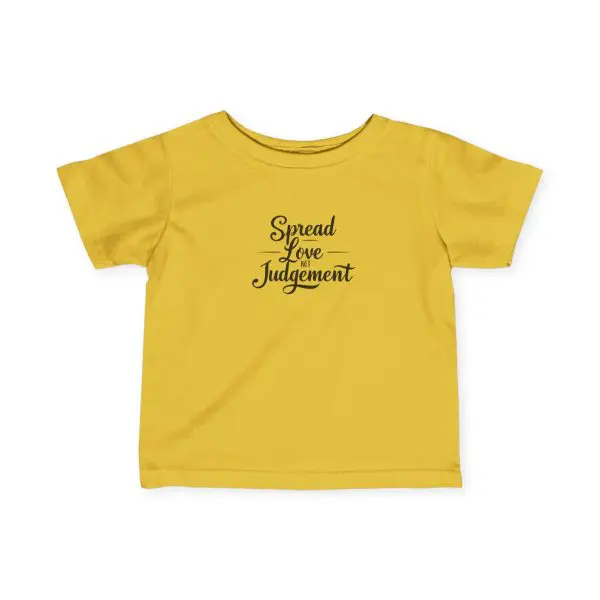 Infant Fine Jersey Tee Spread Love Not Judgement TM - Image 5