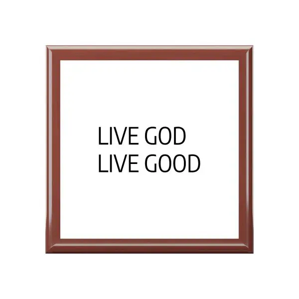 Jewelry Box LIVE GOD LIVE GOOD TM - Image 4
