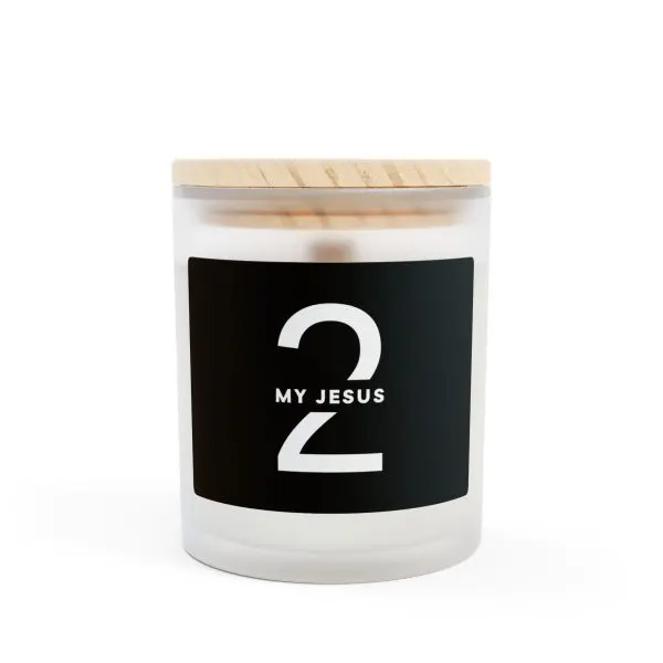 Scented Frosted Glass Candle, 11oz My Jesus 2 TM - Image 22