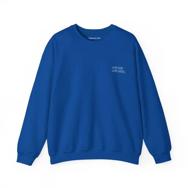 Unisex Heavy Blend Crewneck Sweatshirt LIVE GOD LIVE GOOD TM - Image 23