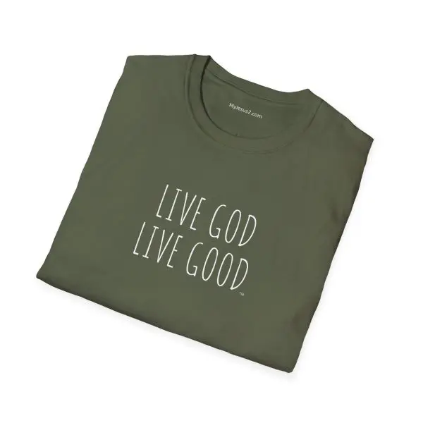LIVE GOD LIVE GOOD Unisex Softstyle T-Shirt TM - Image 10