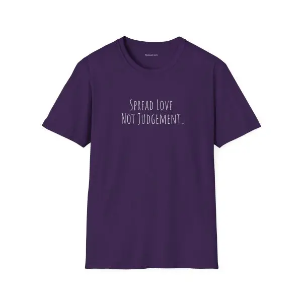 Spread Love Not Judgement Unisex Softstyle T-Shirt TM - Image 17