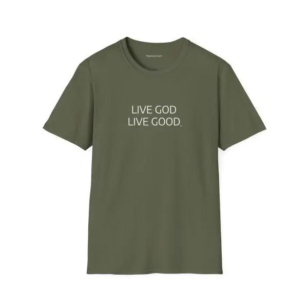 LIVE GOD LIVE GOOD Unisex Softstyle T-Shirt TM - Image 5