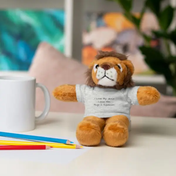 A Stuffed Animal with Tee I Love My Jesus I Give Him Hugs & Squeezes TM - Image 84
