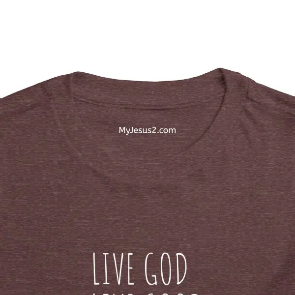 LIVE GOD LIVE GOOD Toddler Short Sleeve Tee White Letters TM - Image 40