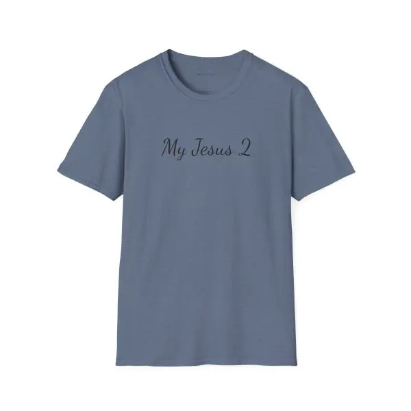 My Jesus 2 Unisex Softstyle T-Shirt Black Letters TM - Image 13