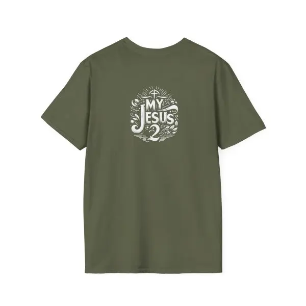 My Jesus 2 w/ Picture On Back Unisex Softstyle T-Shirt TM - Image 8
