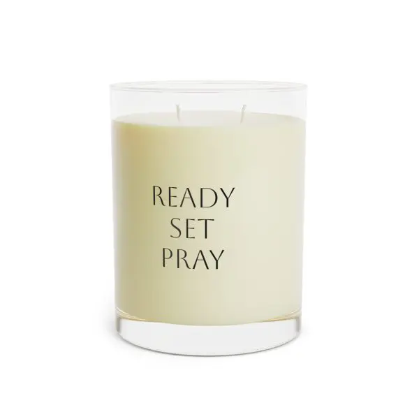 Scented Candle - Full Glass, 11oz READY SET PRAY TM - Image 2