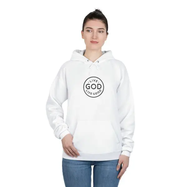 Unisex EcoSmart Pullover Hoodie Sweatshirt LIVE GOD LIVE GOOD TM - Image 5