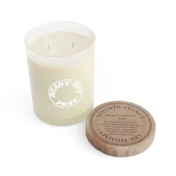 Scented Candle - Full Glass, 11oz READY SET PRAY TM - Image 3