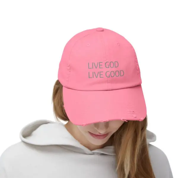 A Hat Distressed LIVE GOD LIVE GOOD TM - Image 18