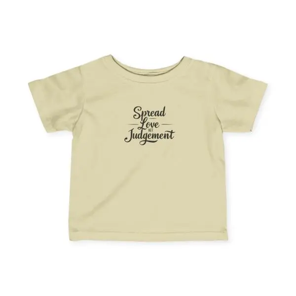 Infant Fine Jersey Tee Spread Love Not Judgement TM - Image 4