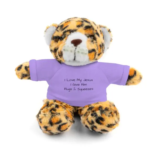 A Stuffed Animal with Tee I Love My Jesus I Give Him Hugs & Squeezes TM - Image 10
