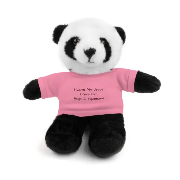 A Stuffed Animal with Tee I Love My Jesus I Give Him Hugs & Squeezes TM - Image 67