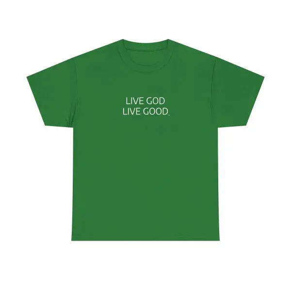 LIVE GOD LIVE GOOD Unisex Heavy Cotton Tee TM - Image 11