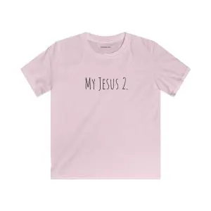 My Jesus 2 Kids Softstyle Tee Black Letters TM
